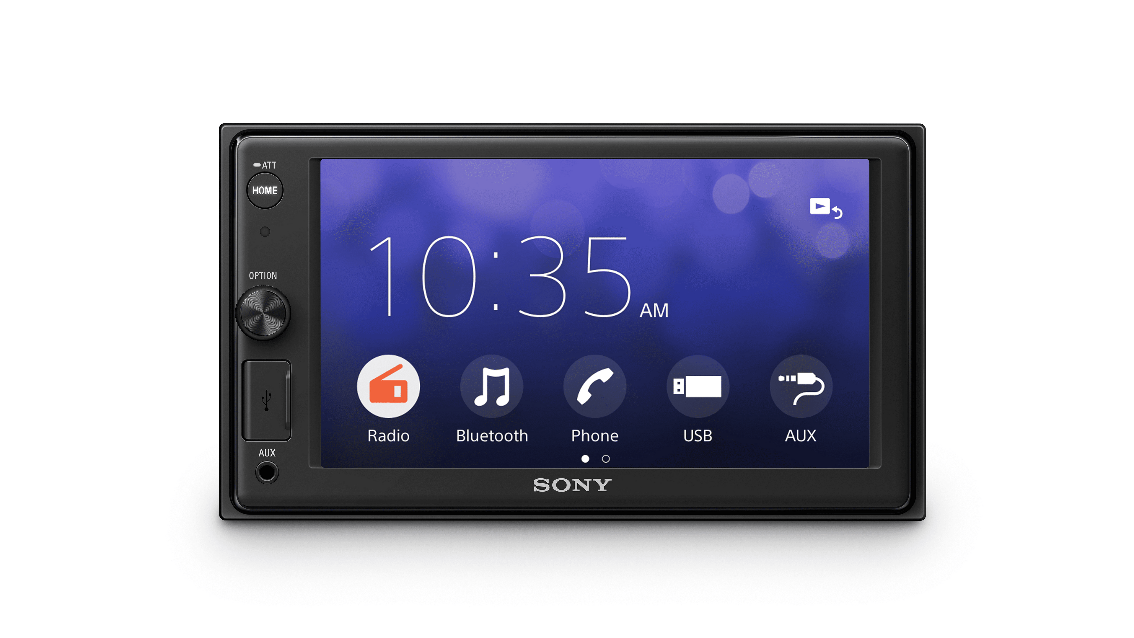 Sony XAV-1500 - Digital receiver - 6.2" Touch Screen Display - 55 Watts x 4