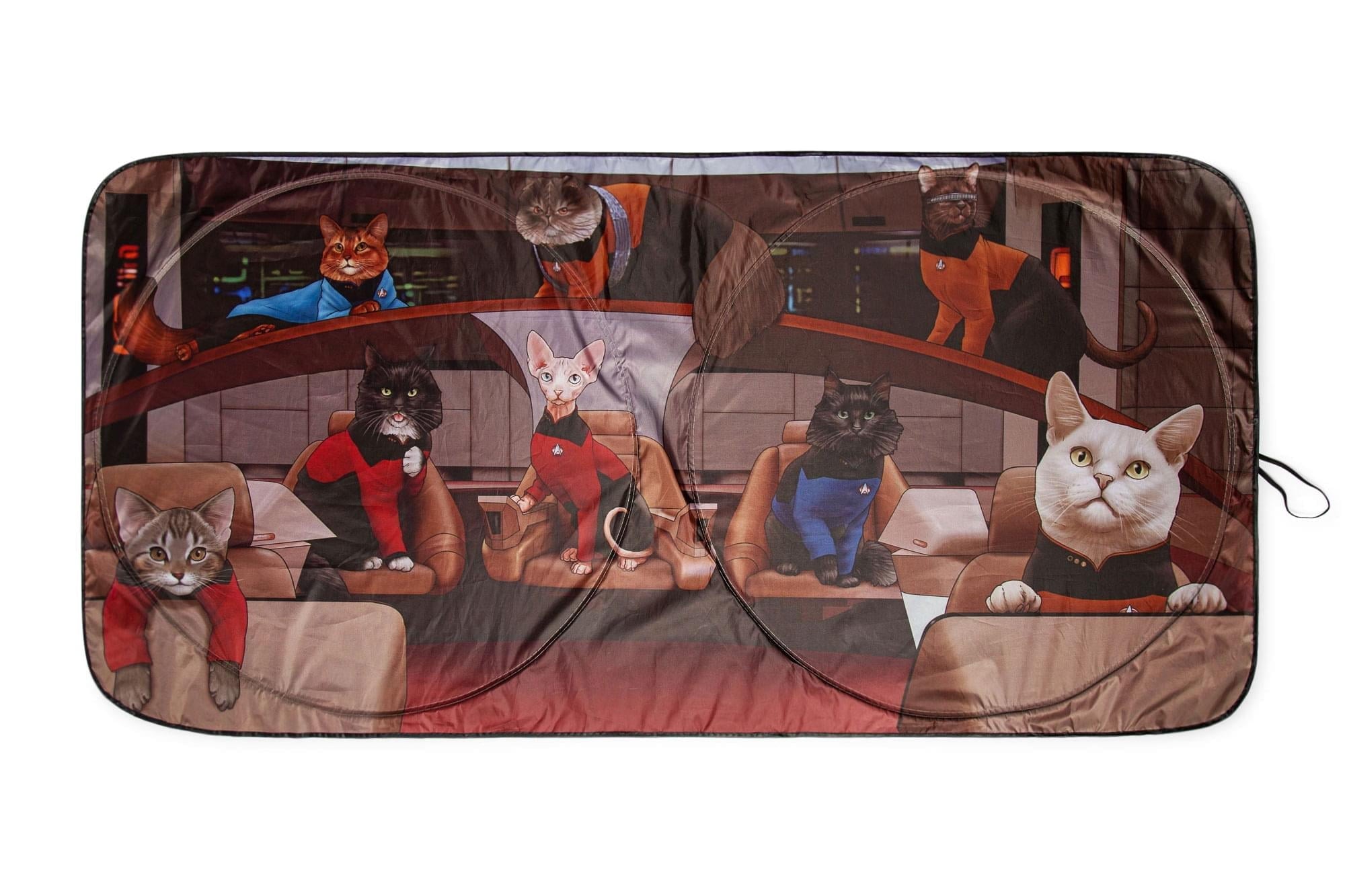 Star Trek: The Next Generation Cats Sunshade for Car Windshield | 64 x 32 Inches