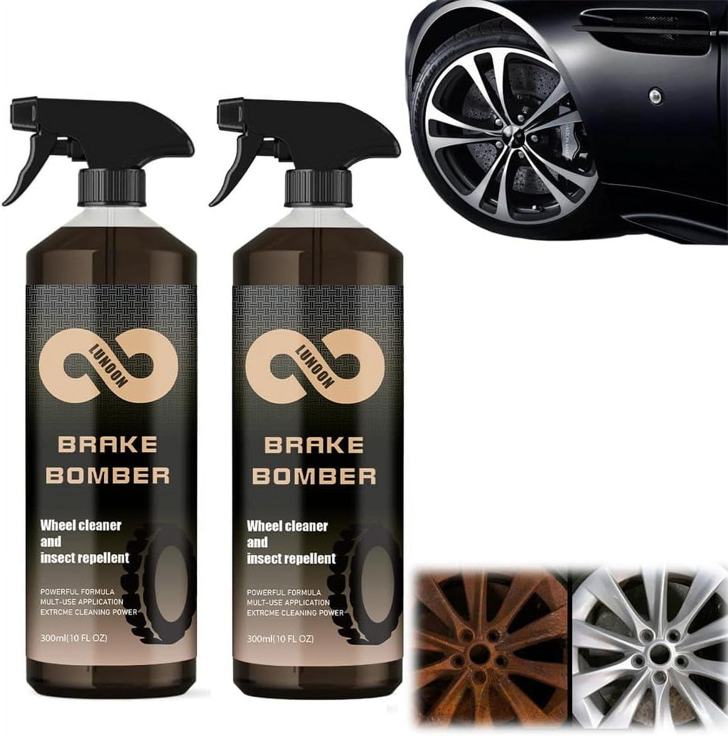 Stealth Garage Brake Bomber: 300ML Non-Acid Wheel Cleaner, Perfect for Cleaning Wheels and Tires, Rim Cleaner & Brake Dust Remover, Safe on Alloy, Chrome, and Painted Wheels.
