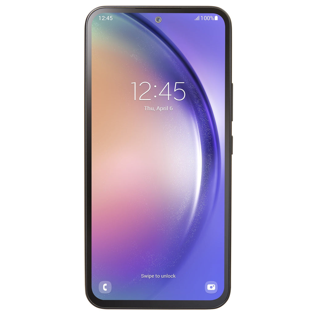 Straight Talk Samsung Galaxy A54, 5G, 128GB, 6GB Ram, Black- Prepaid Smartphone [Locked to Straight Talk]