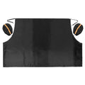 Strap Car Front Windshield Cover Snow Frost Freeze Sunshade with Rearview Mirror Protective Cover 85x50 Inches