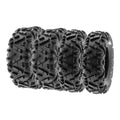 SunF All Terrain ATV UTV Tires 25x8-12 & 25x10-12 6 PR A033 (Complete Full Set of 4)