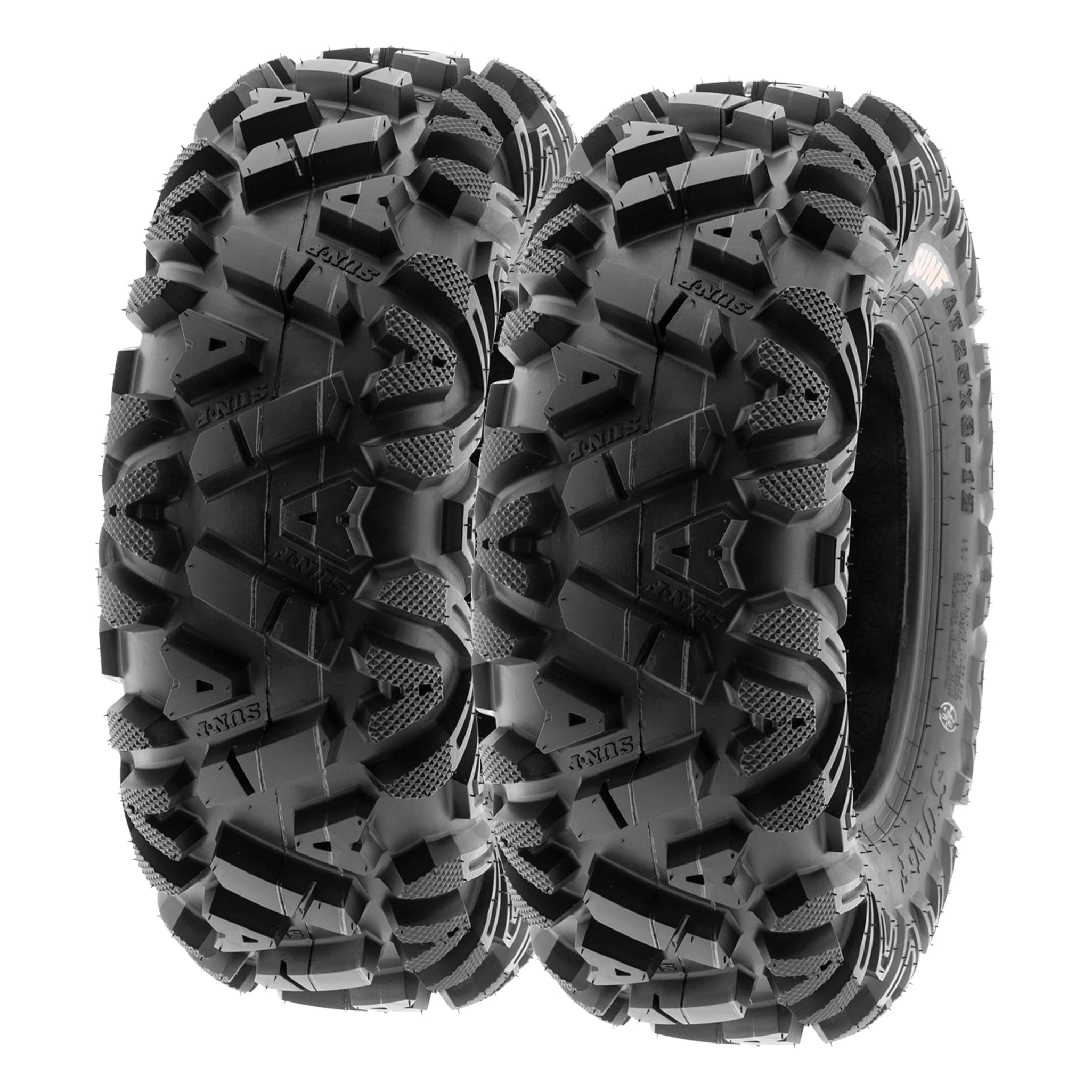 SunF All Terrain ATV UTV Tires 25x8-12 25x8x12 6 PR A033 (Pair of 2)