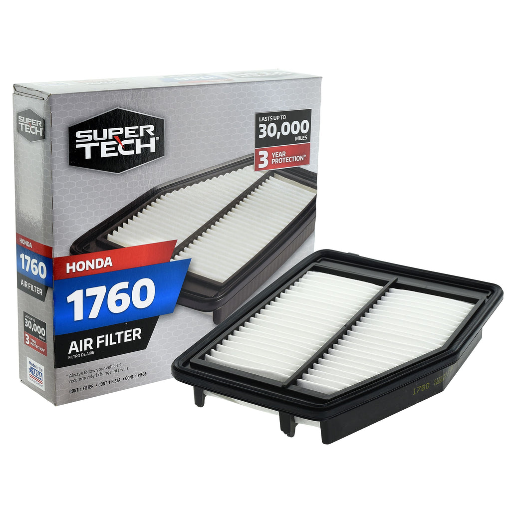 Super Tech 1760 Engine Air Filter, Replacement Filter for Honda Fits select: 2012-2015 HONDA CIVIC, 2013-2015 ACURA ILX
