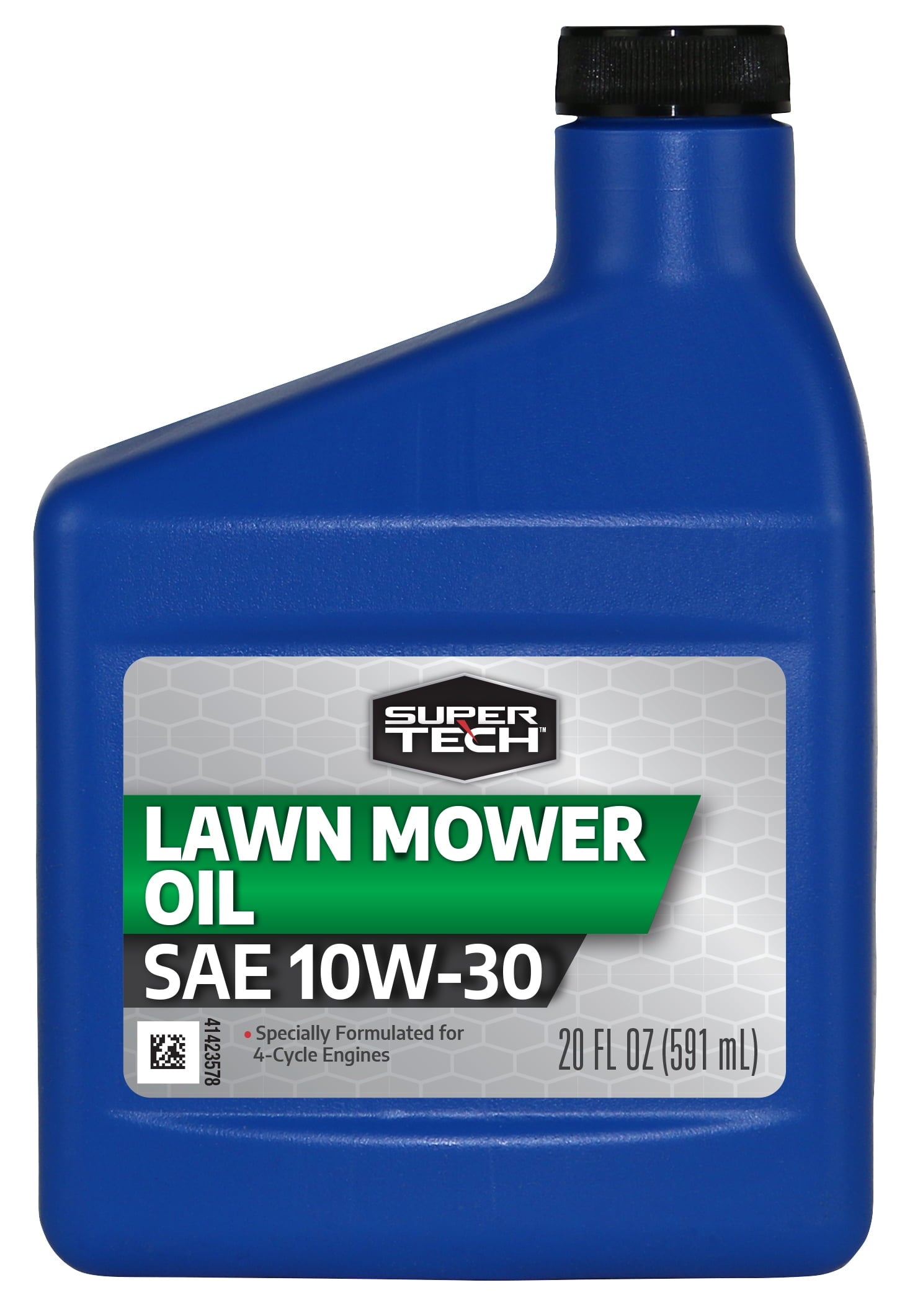 Super Tech Conventional SAE 10W-30 Lawn Mower Oil, 20 oz