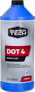 Super Tech Dot 4 Brake Fluid for Use in Disc, Drum, and ABS Brake Systems, 32 oz.