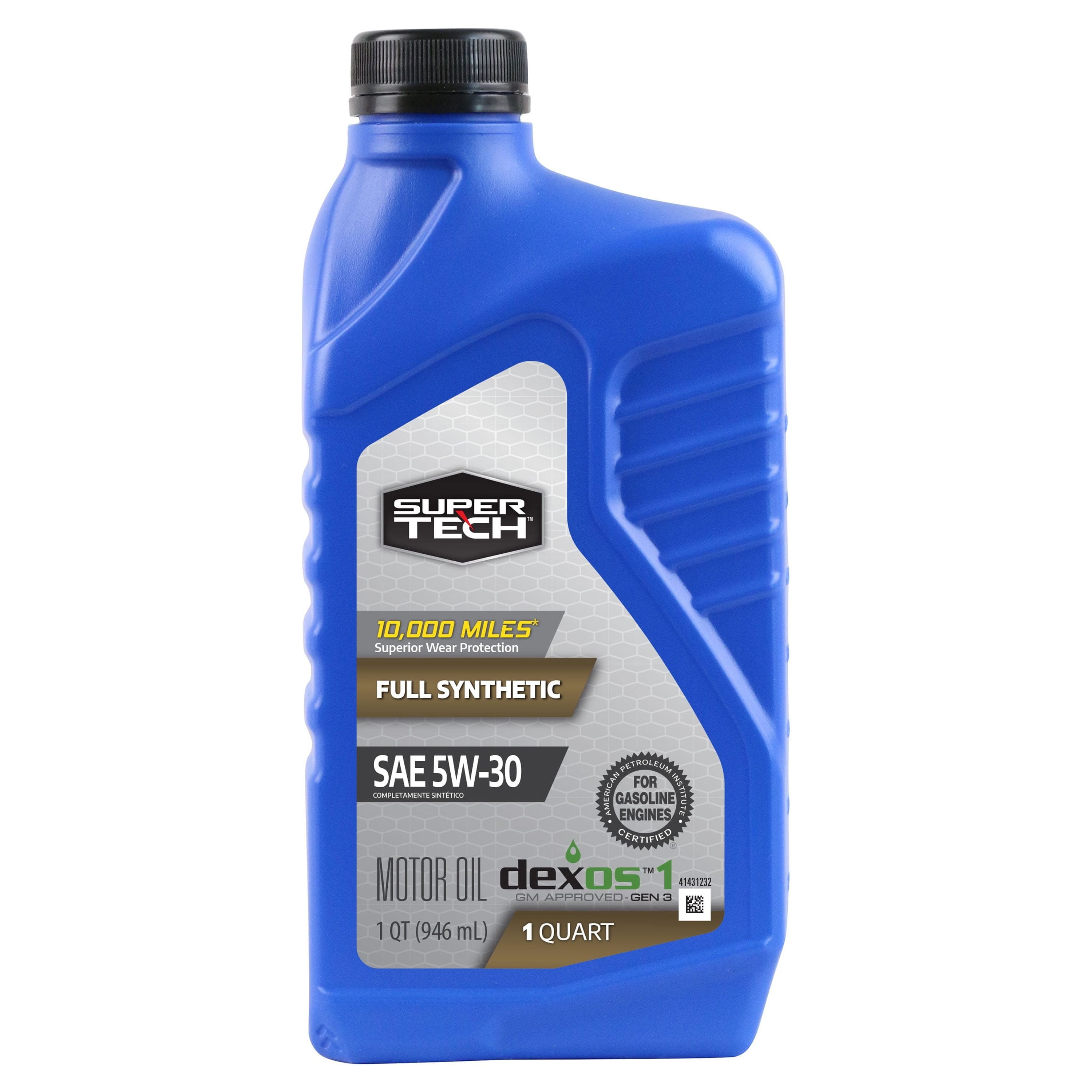 Super Tech Full Synthetic SAE 5W-30 Motor Oil, 1 Quart
