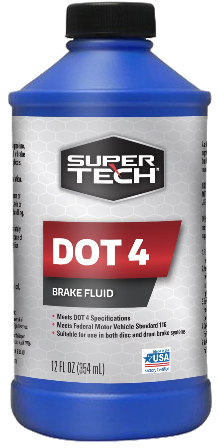 Super Tech Premium Synthetic Dot 4 Brake Fluid, 12 fl. oz.