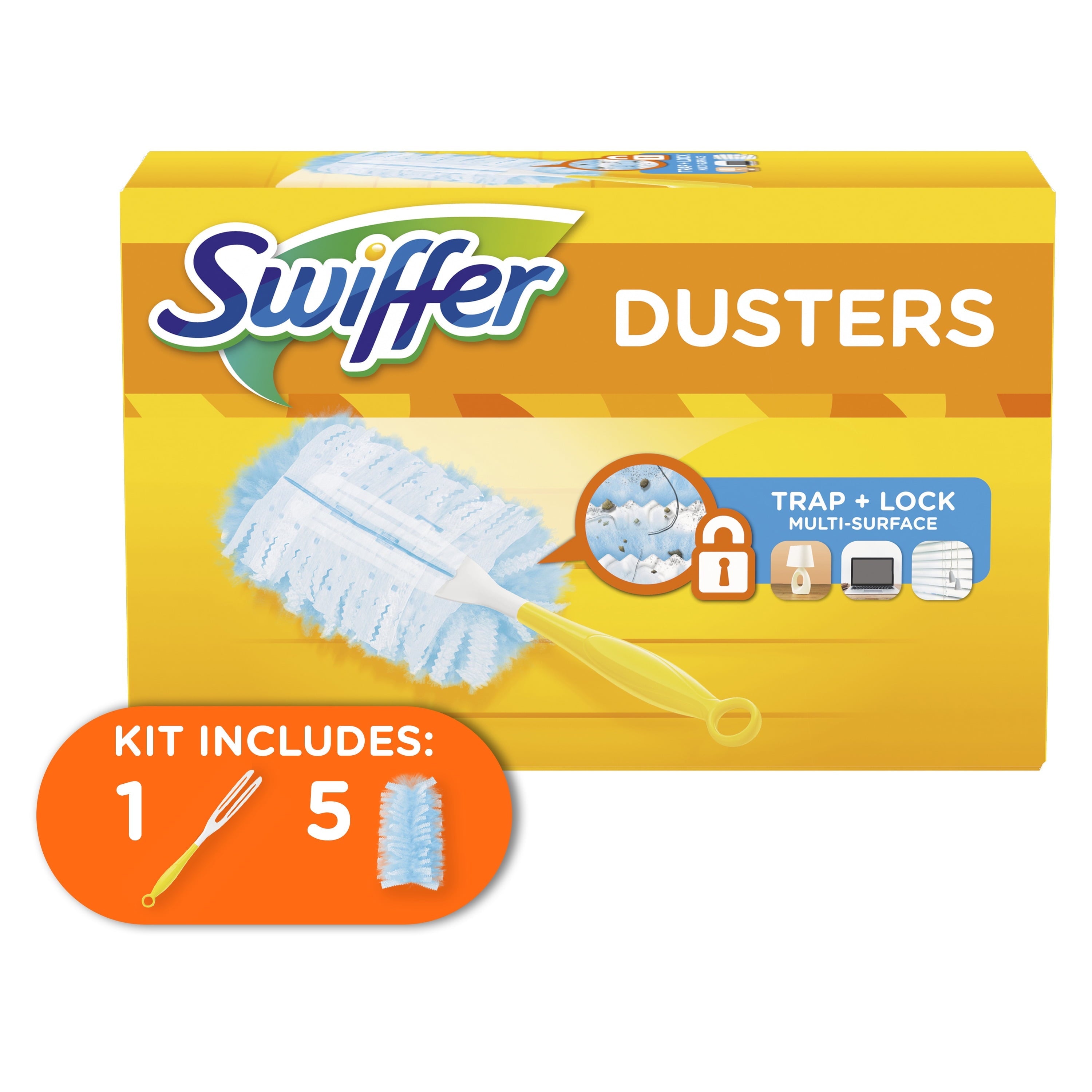 Swiffer Dusters Dusting Kit Multi-Color (1 Handle, 5 Dusters)