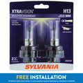 Sylvania H13 XtraVision Halogen Headlight Bulb, Pack of 2