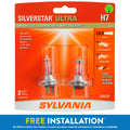 Sylvania H7 SilverStar Ultra Halogen Headlight Bulb, Pack of 2