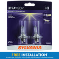 Sylvania H7 XtraVision Halogen Headlight Bulb, Pack of 2.