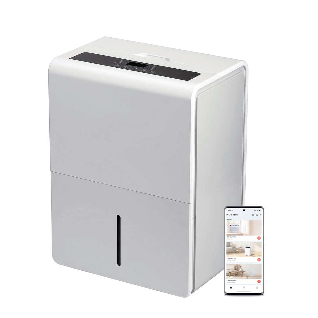 TCL 35 Pint Smart Dehumidifier, White, W35D92