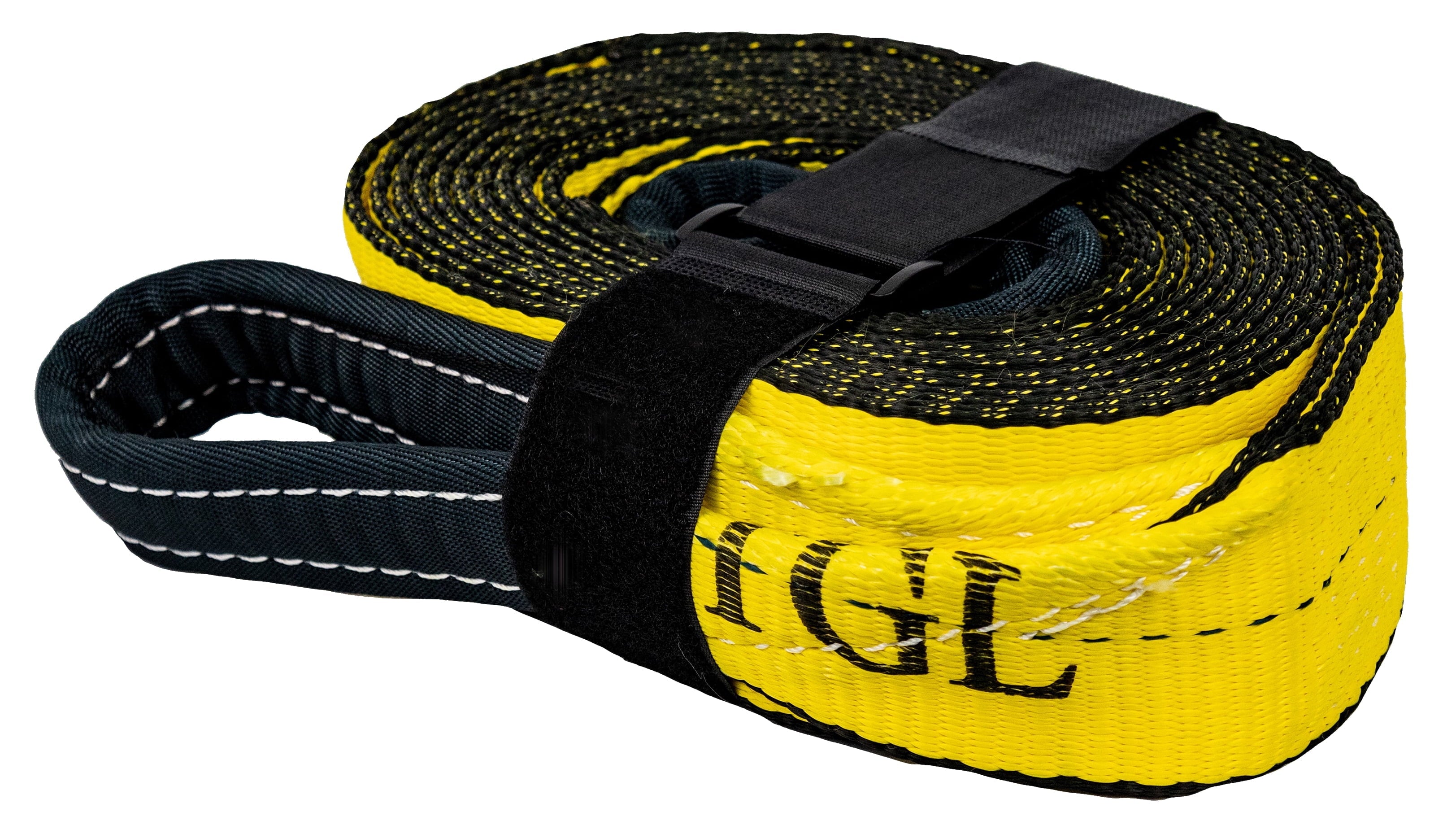 TGL 3 inch, 20 Foot Tow Strap, Polyester Material, 30,000 Pound Capacity with Reusable Storage Strap