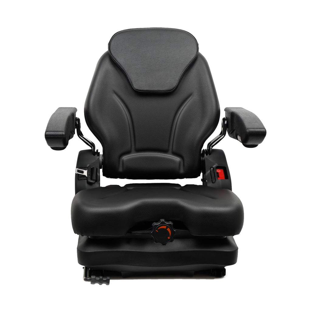 TICSEA Tractor Seat Fit for Bad Boy Mower,Adjustable Backrest Headrest and Slide Rails Forklift seat,Adjustable Armrests Shock Absorber Heavy Duty for Zero Turn Lawn Mower