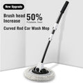 TITOUMI 47.5" 2 in 1 Car Wash Brush Cleaning Mop Kit with Long Handle, Supplies Car Mop for Scratch-Free Car RV Truck SUV