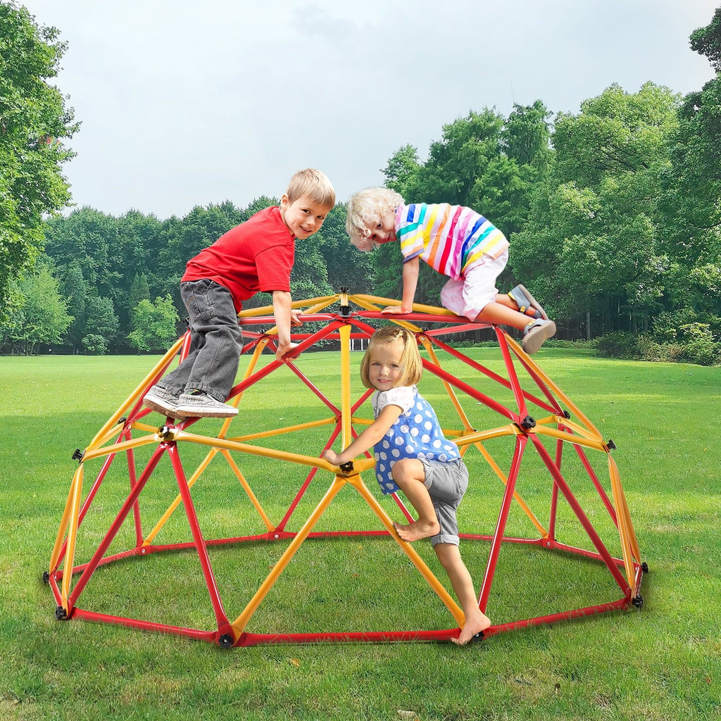 TOBBI Outdoor Kid's Dome Climber 82" Climbing Dome Steel Frame Monkey Dome Climber Bars Playset Outdoor Playground Jungle Gym