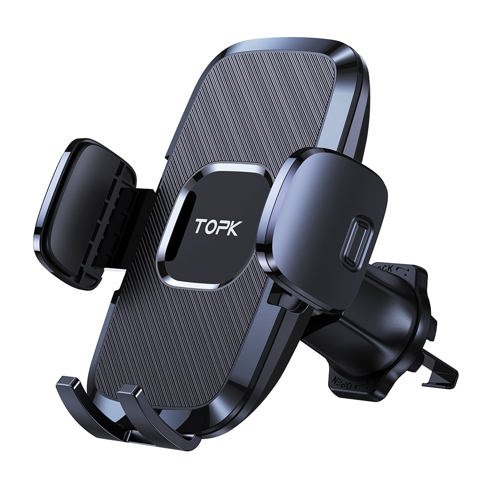 TOPK Cell Phone Holder for Car with Hook Clip Air Vent Car Mount 360° Rotation Universal Mobile Phone Mount
