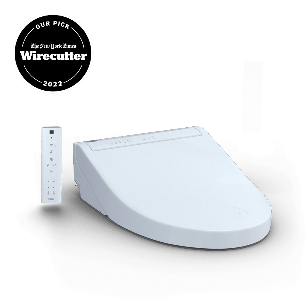 TOTO® WASHLET® C5 Electronic Bidet Toilet Seat with PREMIST and EWATER+ Wand Cleaning, Elongated, Cotton White - SW3084#01