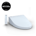 TOTO® WASHLET® C5 Electronic Bidet Toilet Seat with PREMIST and EWATER+ Wand Cleaning, Elongated, Cotton White - SW3084#01