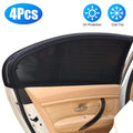 TSV 4Pcs Car Window Sun Shade, Universal Car Window Screens, Breathable Mesh Sun Visor Shades Protect from UV Rays, Sun Glare