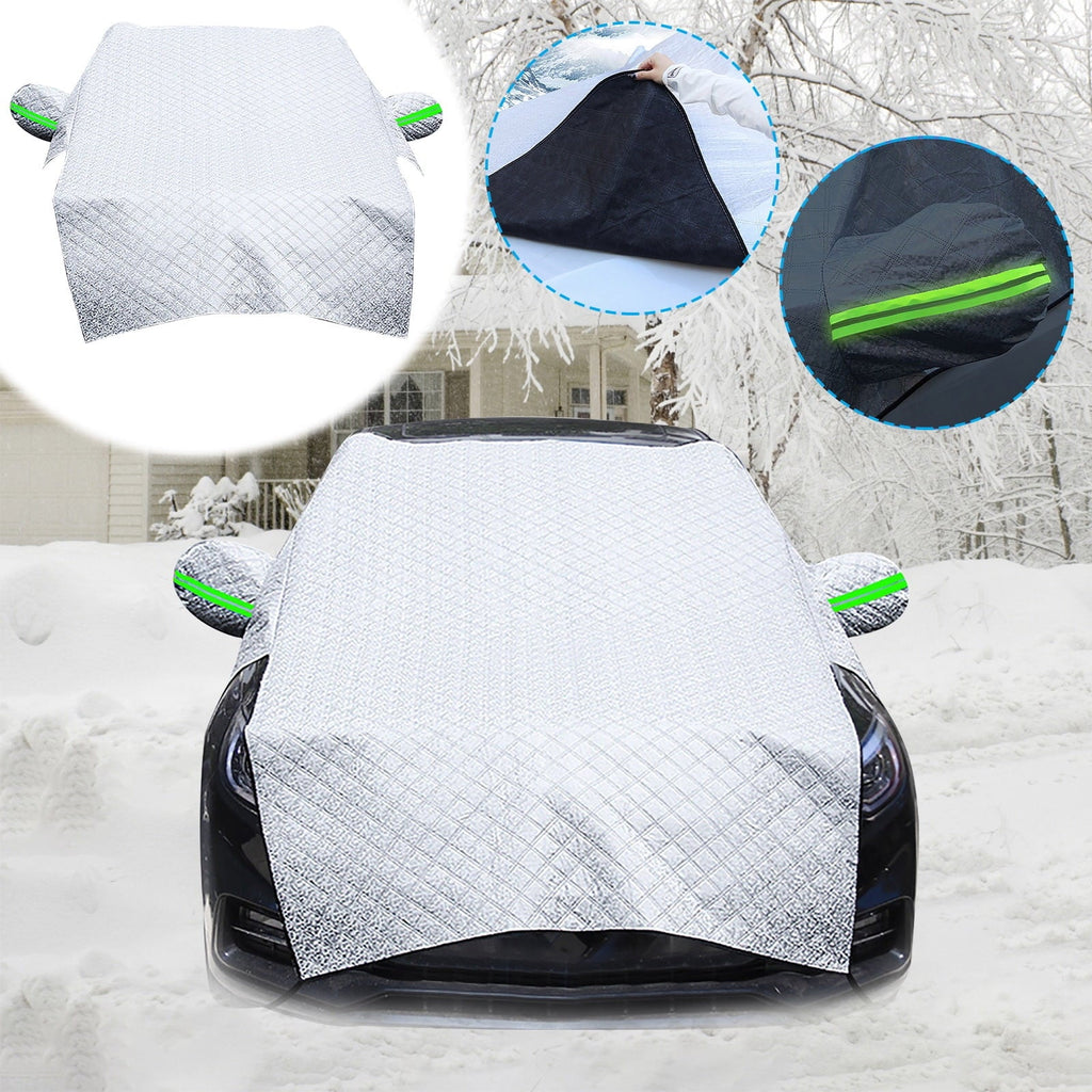 TUTUnaumb New Hot Sale Vehicle Mounted Winter Snow Proof Car Cover Snow Proof Car Clothes Windshield Cover Snow Proof Coverfor Home Household-White