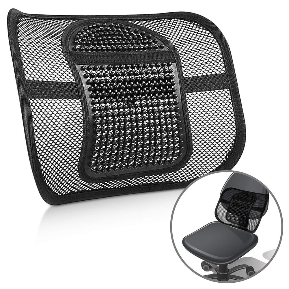 Taluosi Ice Silk Mesh Car Seat Back Cushion Lumbar Waist Support Relief Office Home Pad
