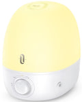 TaoTronics Humidifiers, 2.5L Ultrasonic Cool Mist Humidifier, 26dB Whisper Quiet Essential Oil Diffuser with Night Light for Baby Room, Nursery, Bedroom, Home, Office, White