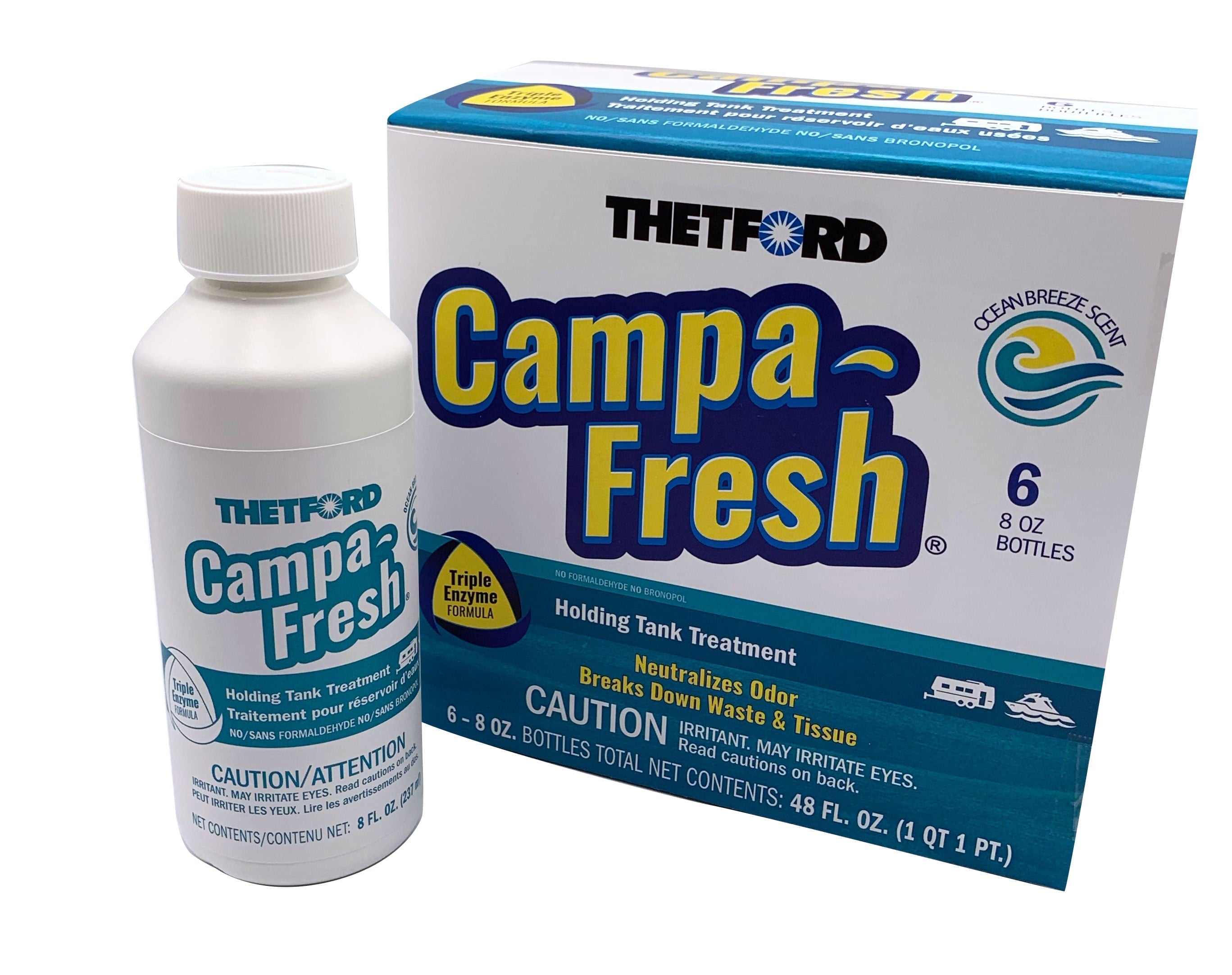 Thetford Campa-Fresh Ocean Breeze Liquid Holding Tank Treatment, 8 oz, Pack of 6