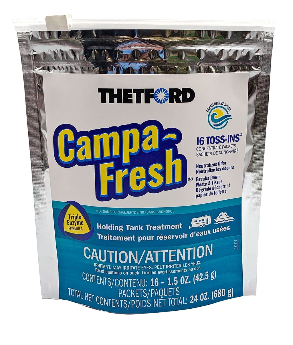 Thetford Campa Fresh Ocean Breeze Toss-Ins Holding Tank Treatment, 16 Count