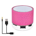 Top-Tech Portable ABS Bluetooth Speaker with 10m Effective Distance Small Sound Speaker Support TF Card/AUX/USB, Pink