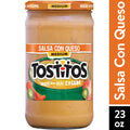 Tostitos Medium Salsa Con Queso, 23 oz Jar