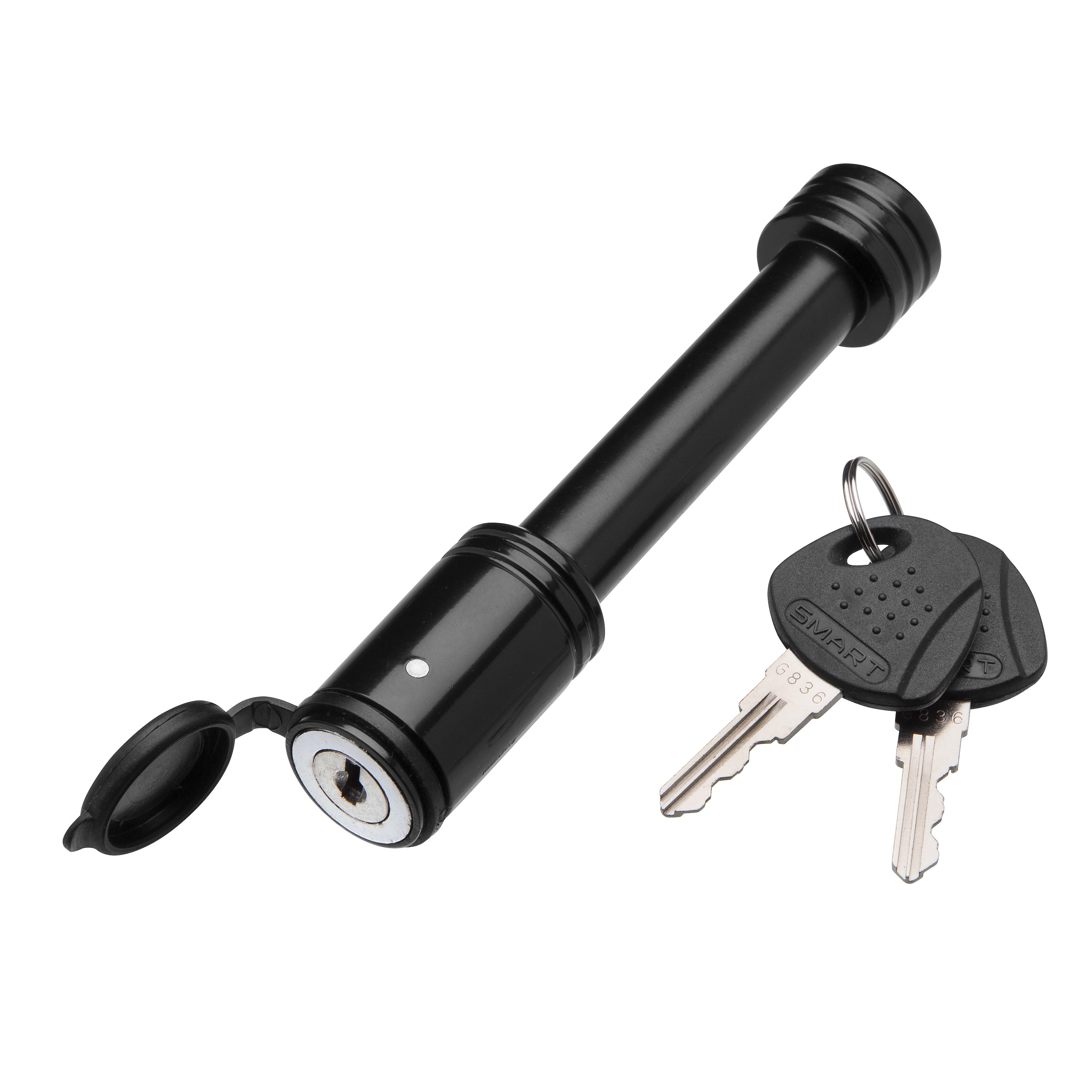 TowSmart 5/8 in. Barrel Style Receiver Lock, Black Powder Coat, 7278