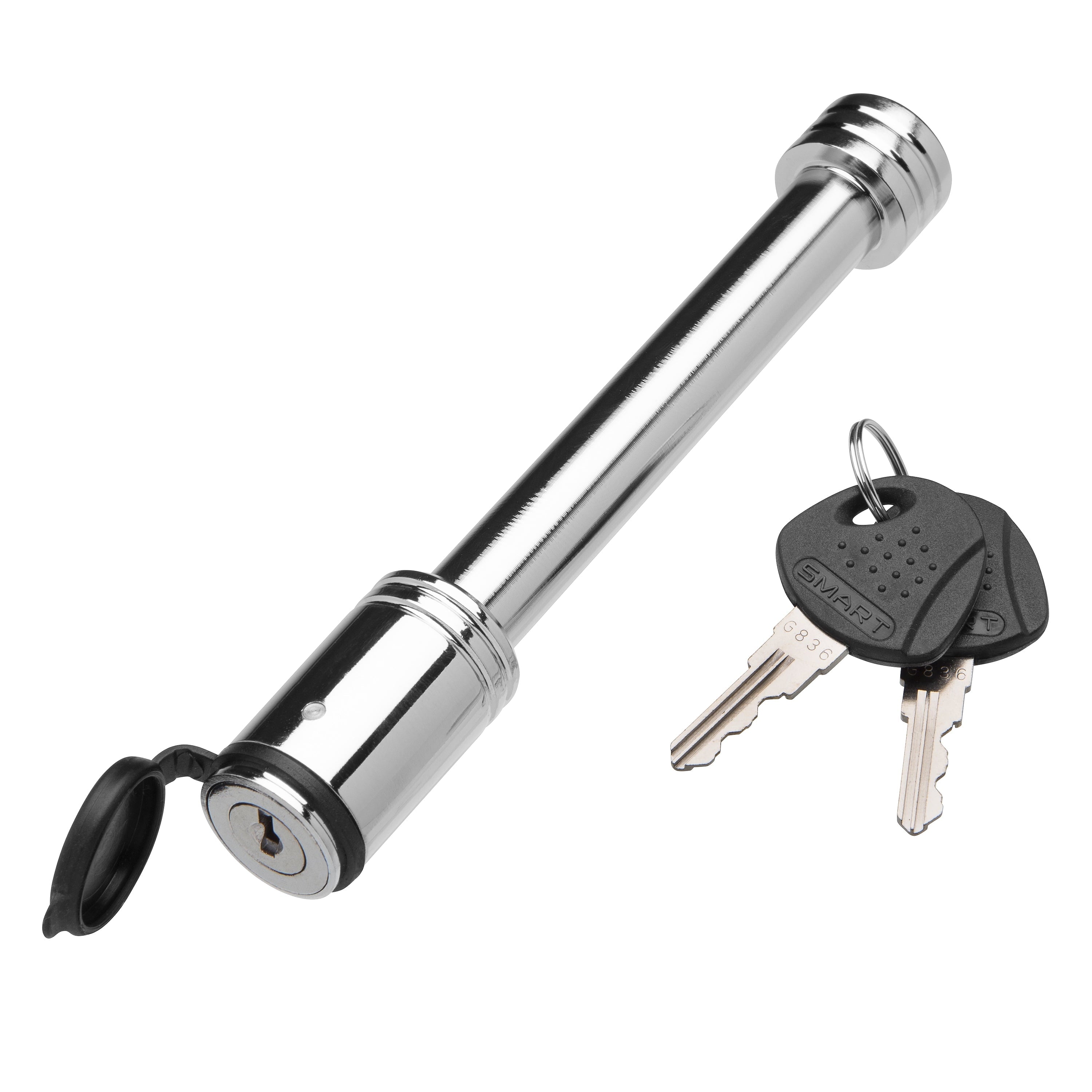 TowSmart Barrel Trailer Hitch Lock, 5/8in Pin, Steel, 4in Span, Includes 2 Keys
