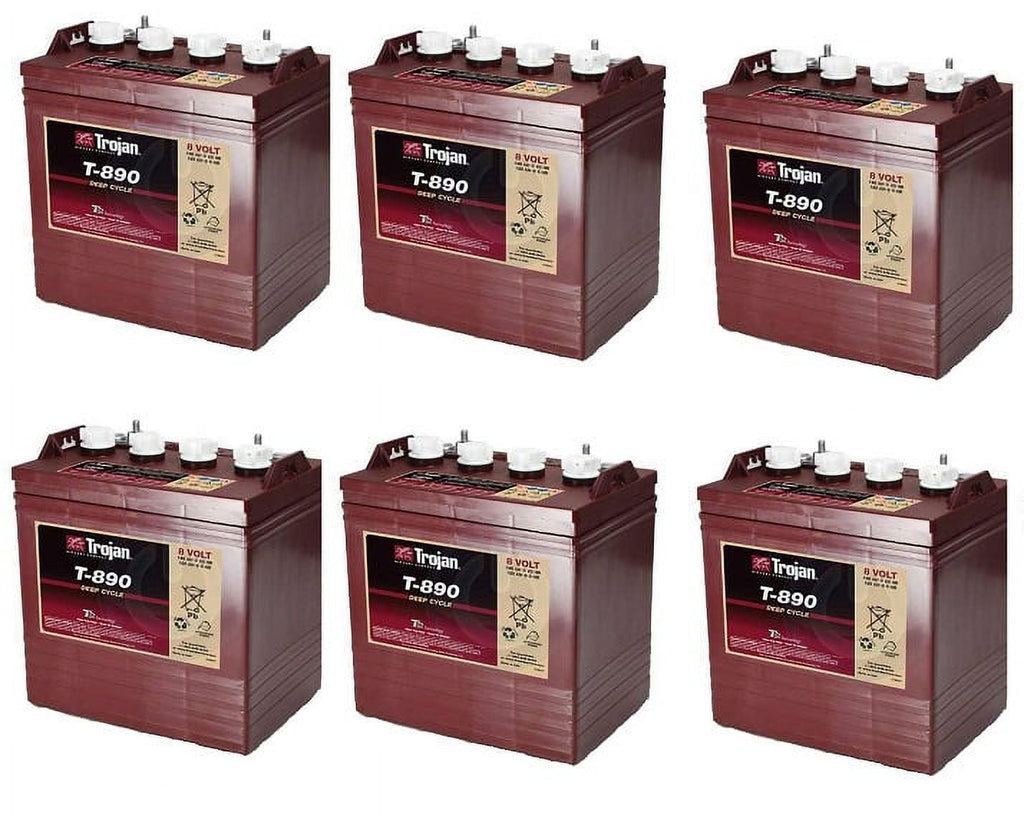 Trojan T-890 Deep Cycle 8V Battery X6