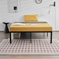 UBesGoo Metal Platform Bed Frame, 18 Inches High, King, Black