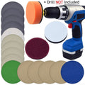 UHUSE 3inch Automotive Polishing Set Headlight Repairing Kit Sandpaper Scouring Cloth