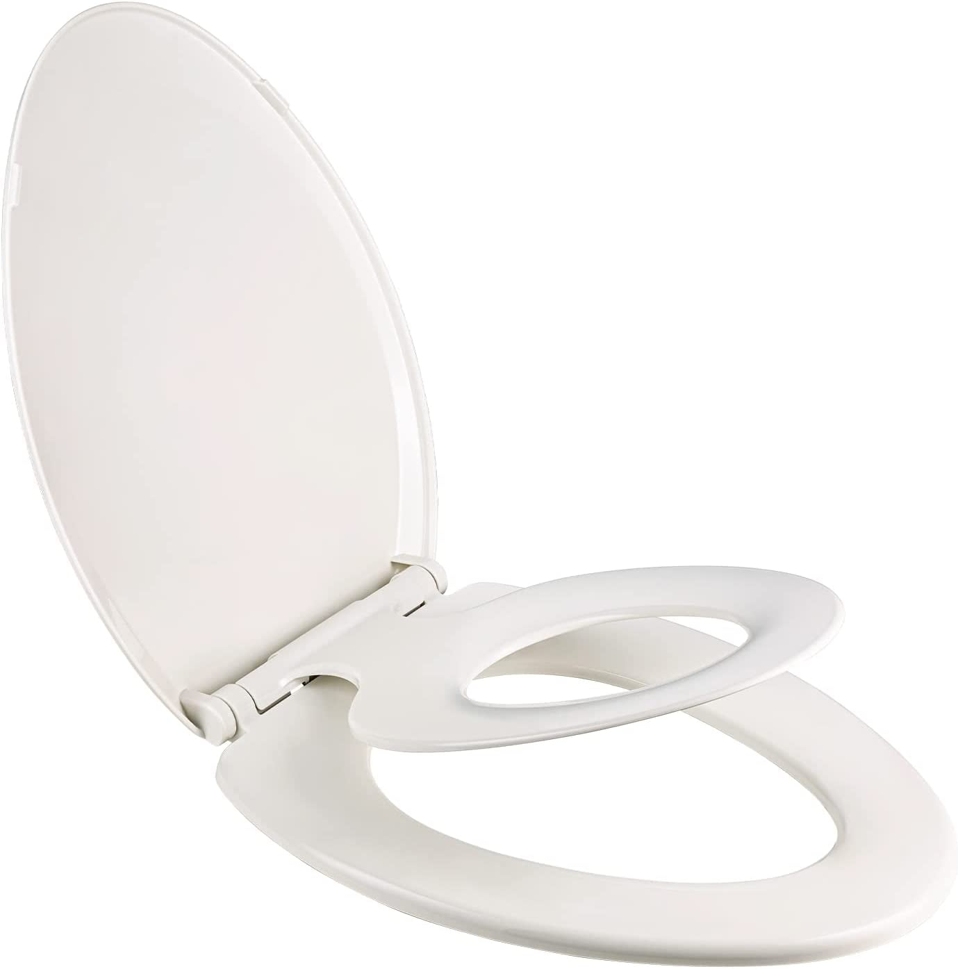 UMIEN Potty Training Seat Ideal 2 in 1 Toilet Seat For Toddlers & Adults– Space Saving Solution For Kids Potty Training Easy To Install Convertible Toilet Seat, (Elongated)