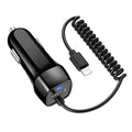 USB Car Charger For iPhone 13 12 11 Pro Max 8 7 + Fast Charging With Extra Cable (4.9ft)