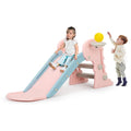 UWR-Nite Kids Slide Freestanding Climber Slide for Toddler Indoor Outdoor Playground Slipping Slide Toy Playset with Basketball Hoop & Ball for Boys, Girls
