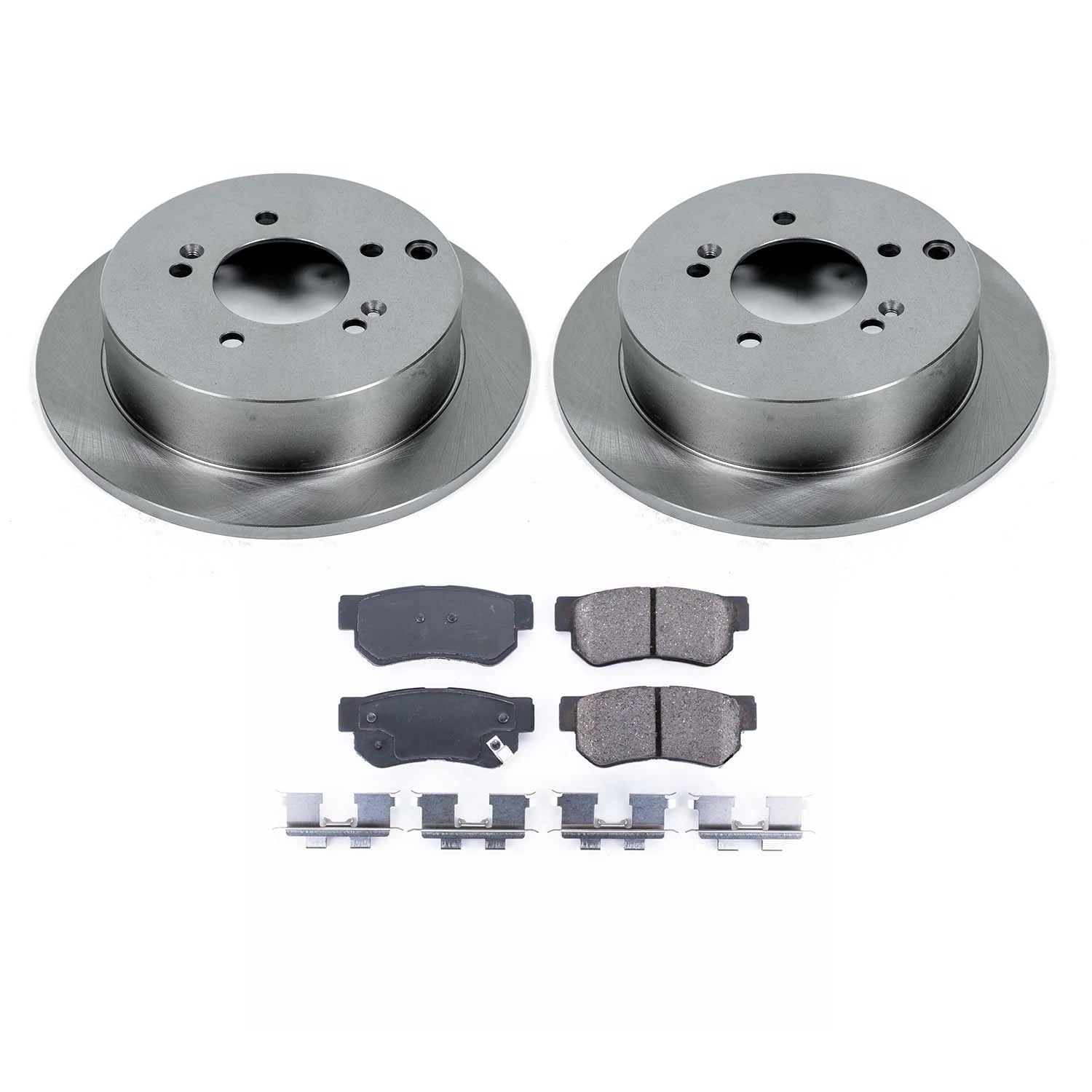 Ultimate Brakes Rear Ceramic Brake Pad and Rotor Kit with Hardware WM80709