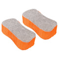 Unique Bargains 2 Pcs Orange Gray Car Wash Sponge Cleaning Double Sided Dirt Washing Tool  Absorbent