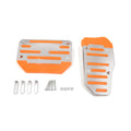 Unique Bargains 2 in 1 Racing Sports Non-Slip Automatic Car Gas Brake Pedal Pads Cover Orange