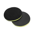 Unique Bargains 2pcs 4.8" Black Clay Pad Automotive Washing Cleaning Polishing Foam Pad Sponge Disc