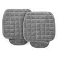Unique Bargains 2pcs Front Car Seat Cover Breathable Plush Gray