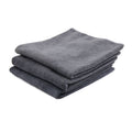 Unique Bargains 3 Pcs Water Absorbent Microfiber Fabric Car Clean Cloth Towel No-scratched for Auto Car Glass Gray