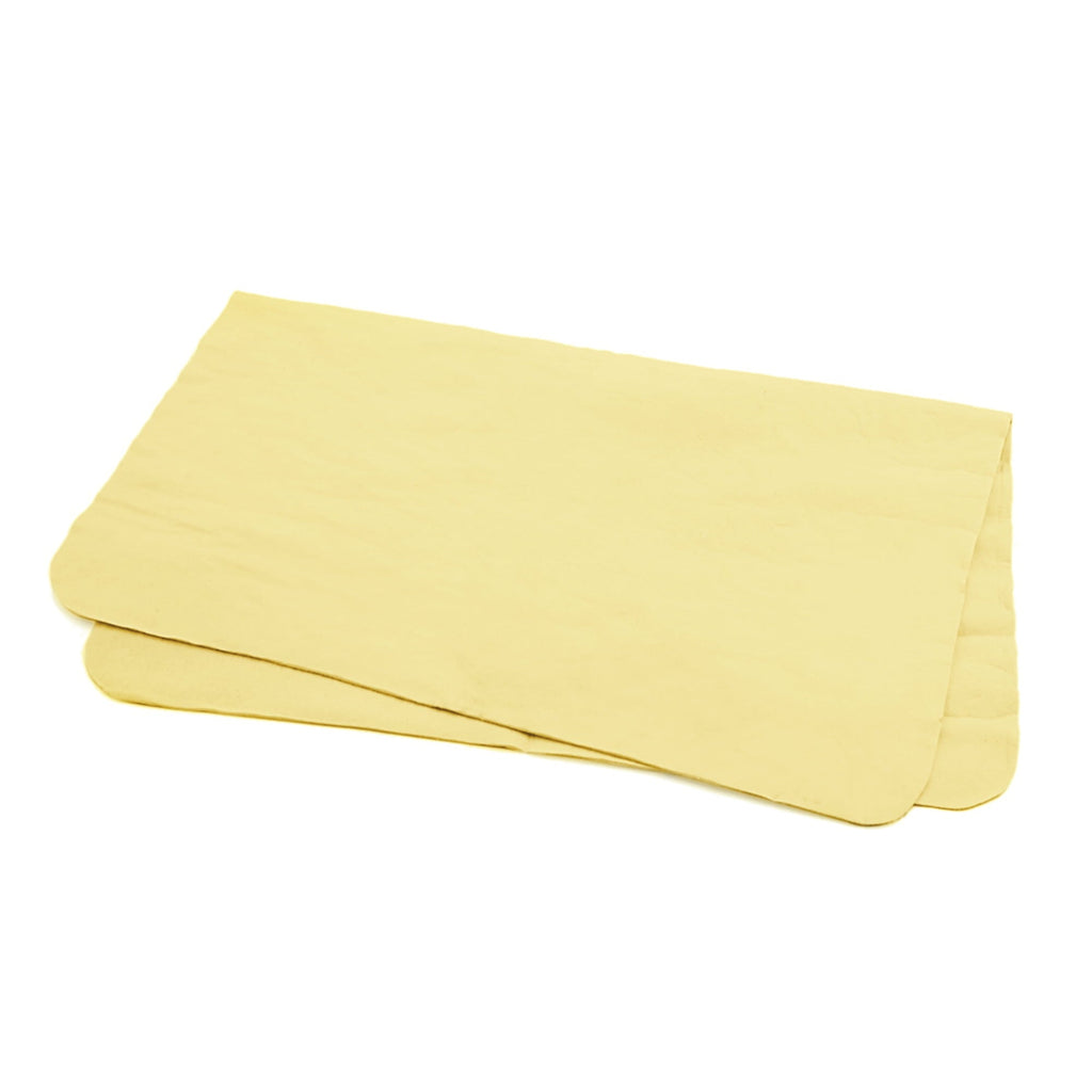 Unique Bargains Absorbent Synthetic Drying Chamois Towel Car Auto Wash Cleaning Cloth Yellow