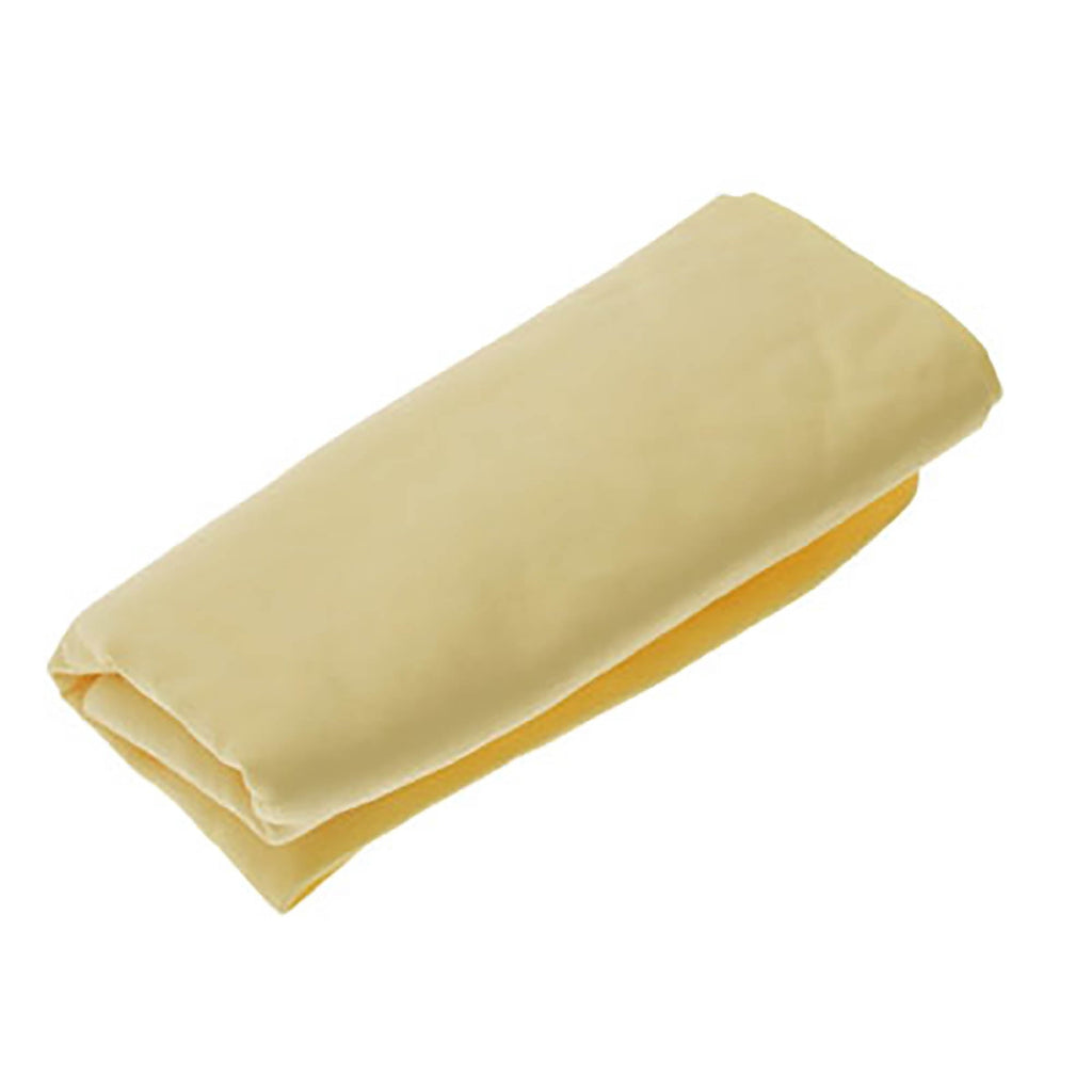 Unique Bargains Durable Practical Faux Chamois Furniture Car Wash Towel Light Yellow