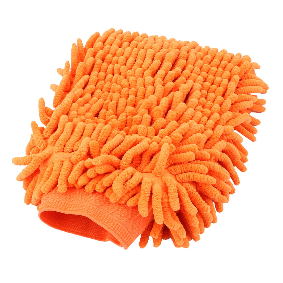 Unique Bargains Premium Car Mitt Microfiber Wash Washing Cleaning Anti Scratch Glove Orange