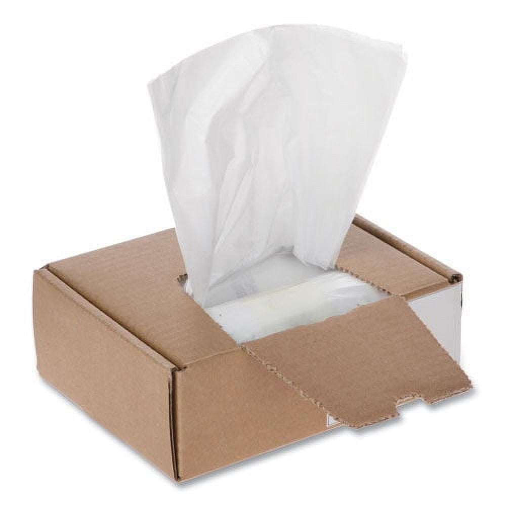 Universal UNV35947 16 Gallon Capacity, High-Density Shredder Bags - Clear (100/Box)